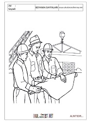 Mühendis boyama sayfaları